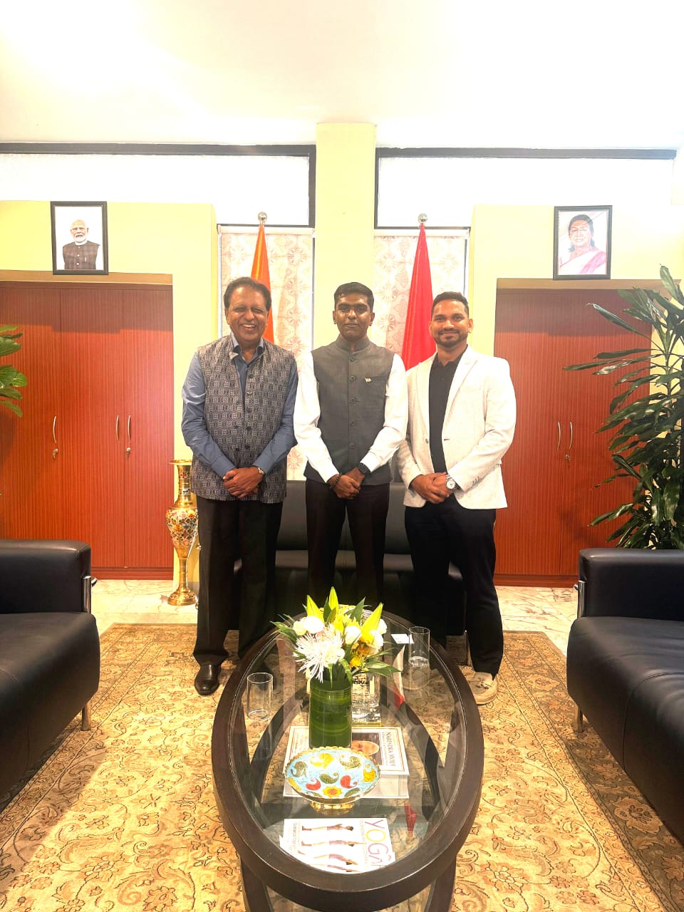 With Satish Kumar Sivan, Consul General of India, Dubai