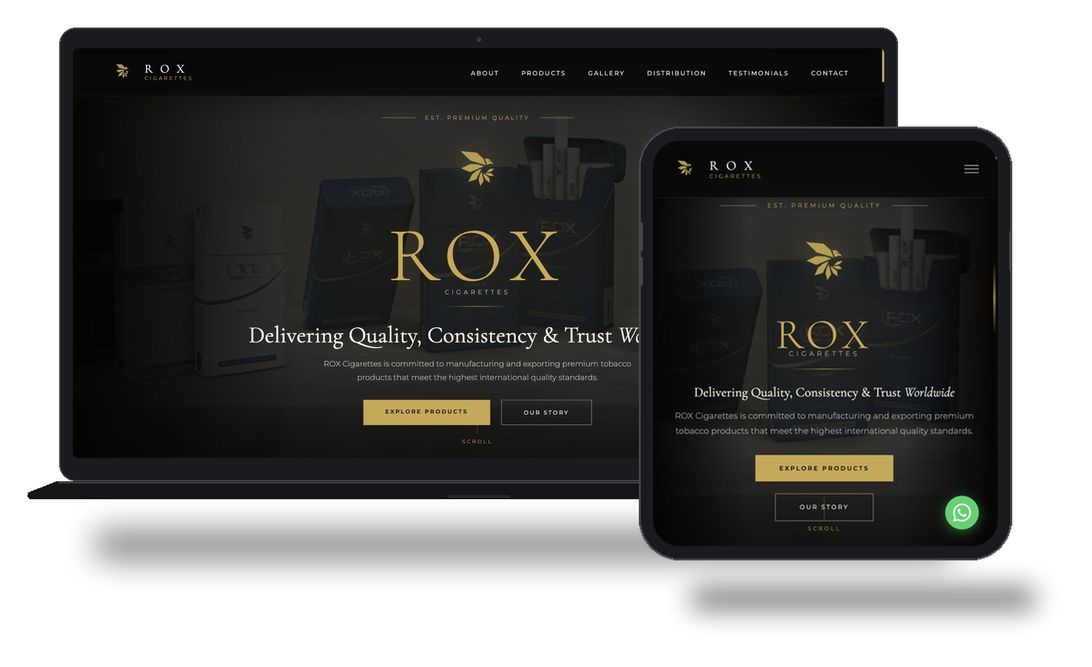 ROX Cigarettes project preview